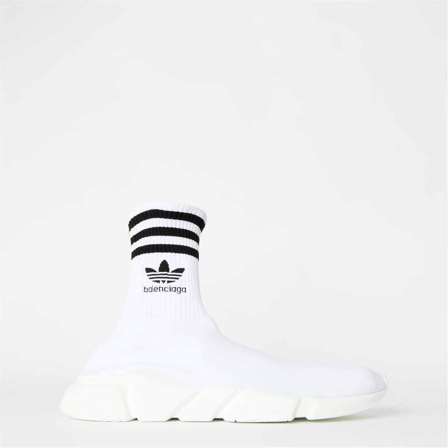 Adidas × Balenciaga o1g2r1mq0226 Speed Trainers In White/Black Size US 7 / EU 40 - 1 Thumbnail