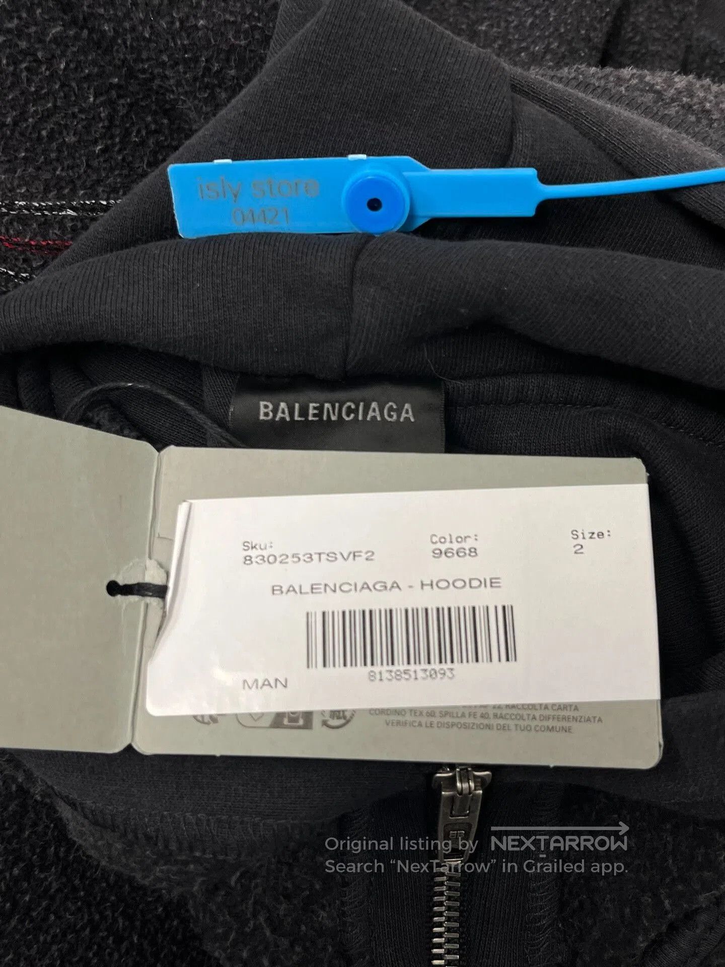 Balenciaga Balenciaga Hooded Logo Long Sleeve Sweatshirt. Size US M / EU 48-50 / 2 - 5 Thumbnail