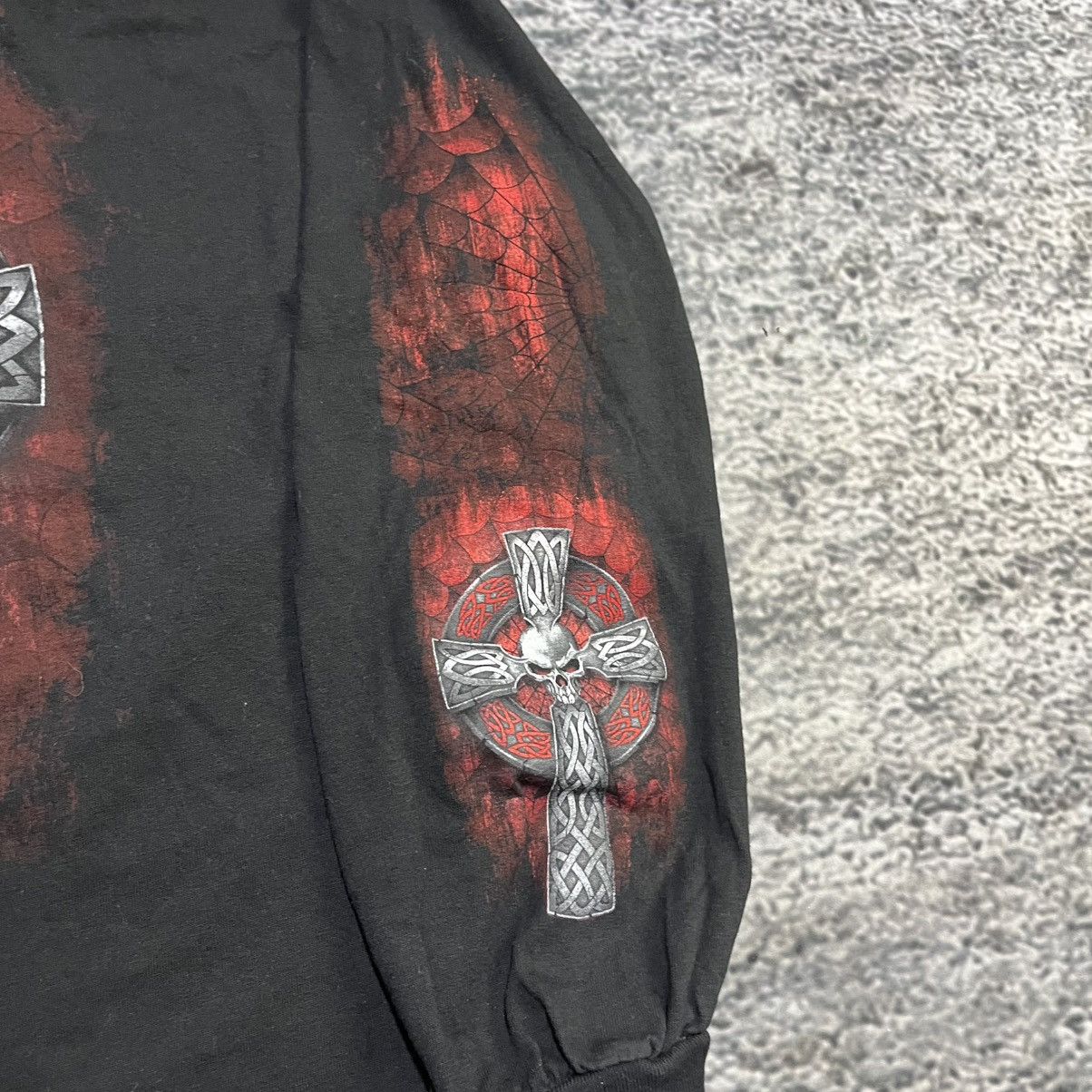 JNCO Vintage Y2K JNCO Style Skull Cross Shirt Longsleeve Grunge Size US L / EU 52-54 / 3 - 6 Thumbnail