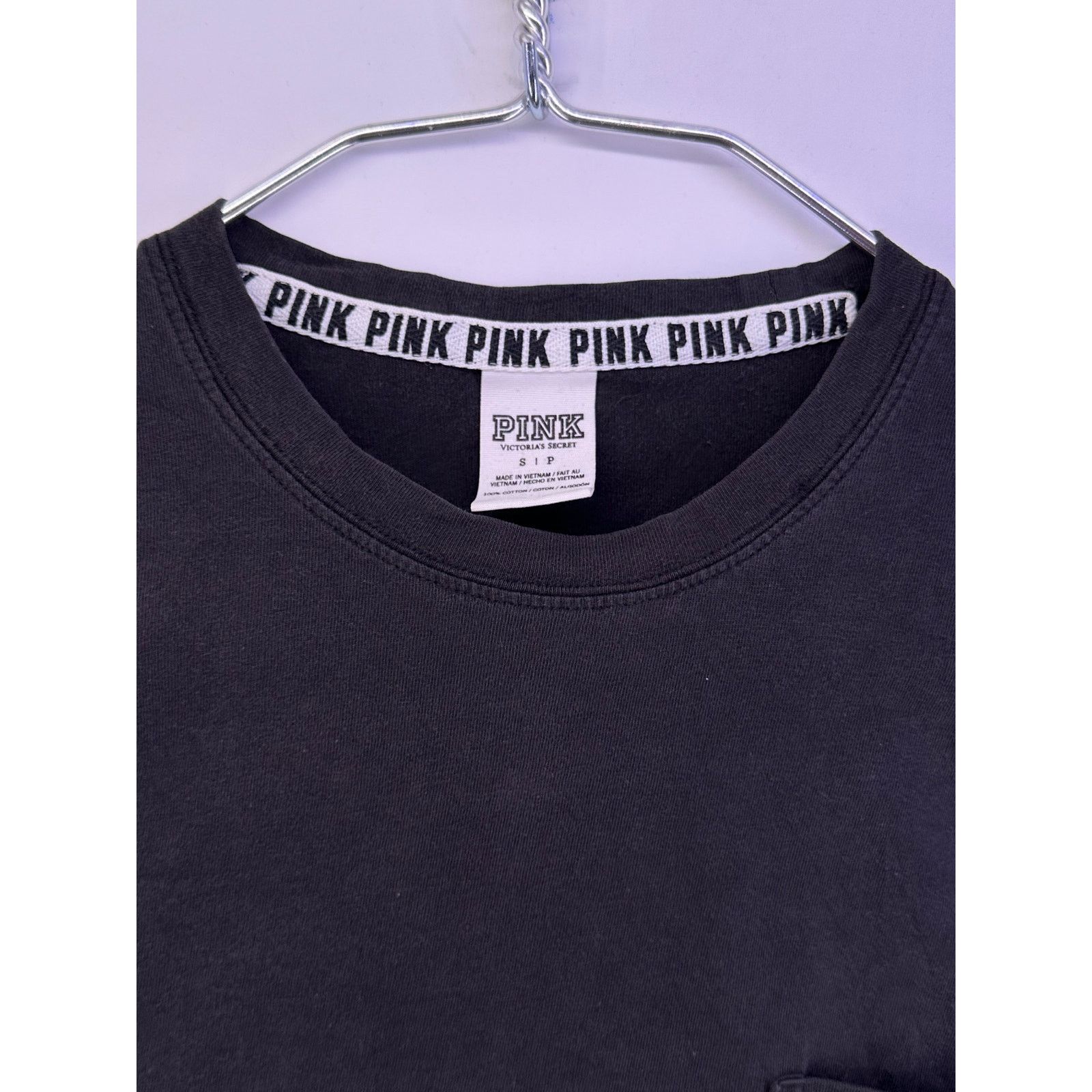 Pink VS Pink Longsleeve White gray Print Size Small Size S / US 4 / IT 40 - 6 Thumbnail