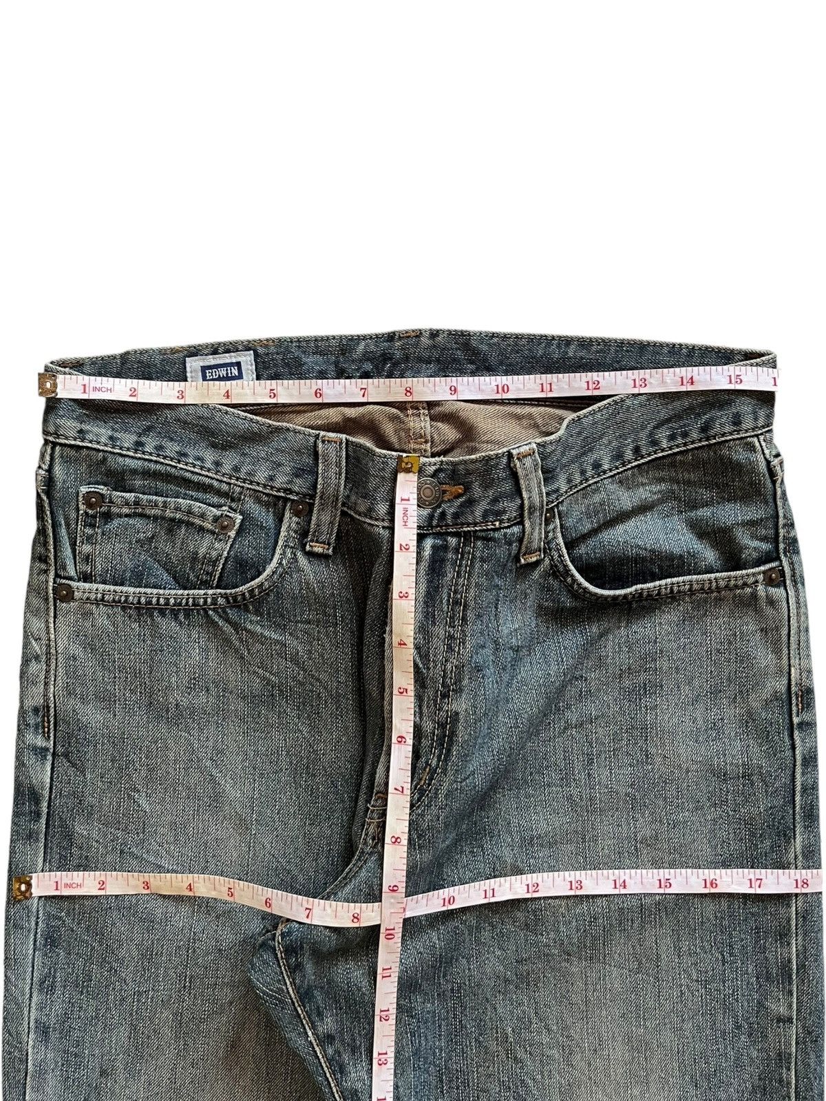Edwin Vintage Japanese Edwin Mud Wash Style Baggy Jeans Size US 32 / EU 48 - 11 Thumbnail