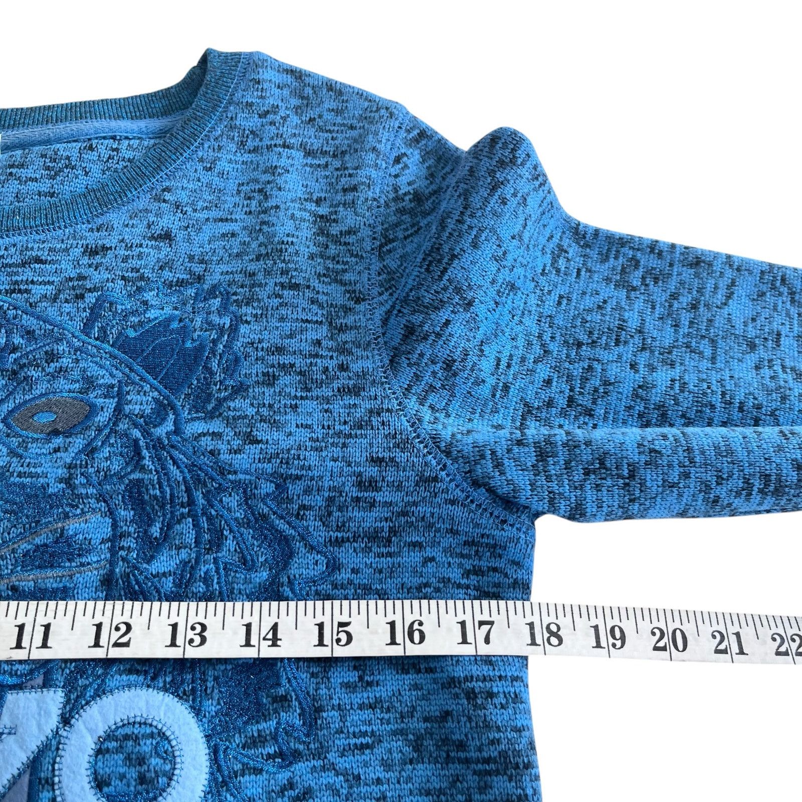 Kenzo Kenzo Paris Blue Speckled Tiger Jumper Sweatshirt Sweater Size US XS / EU 42 / 0 - 9 Thumbnail