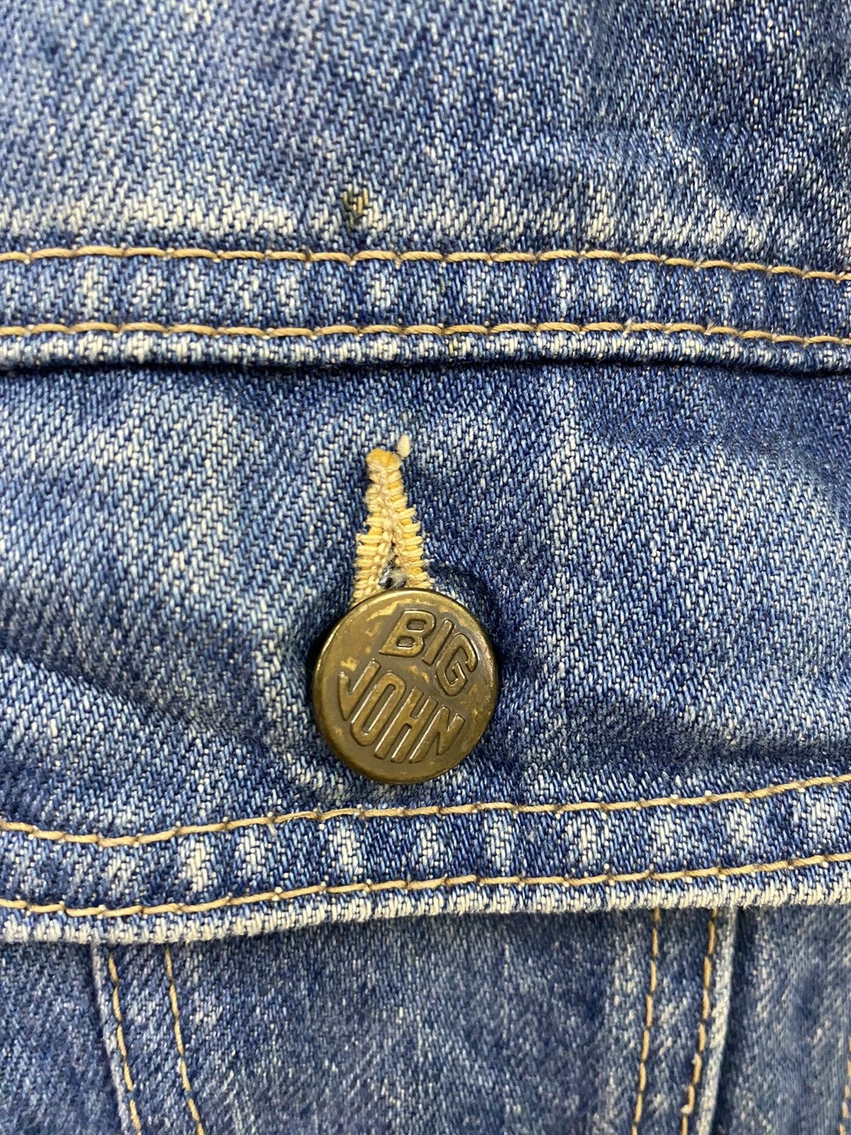 Big John × Vintage Vtg Big John Denim Jacket Size US S / EU 44-46 / 1 - 11 Thumbnail