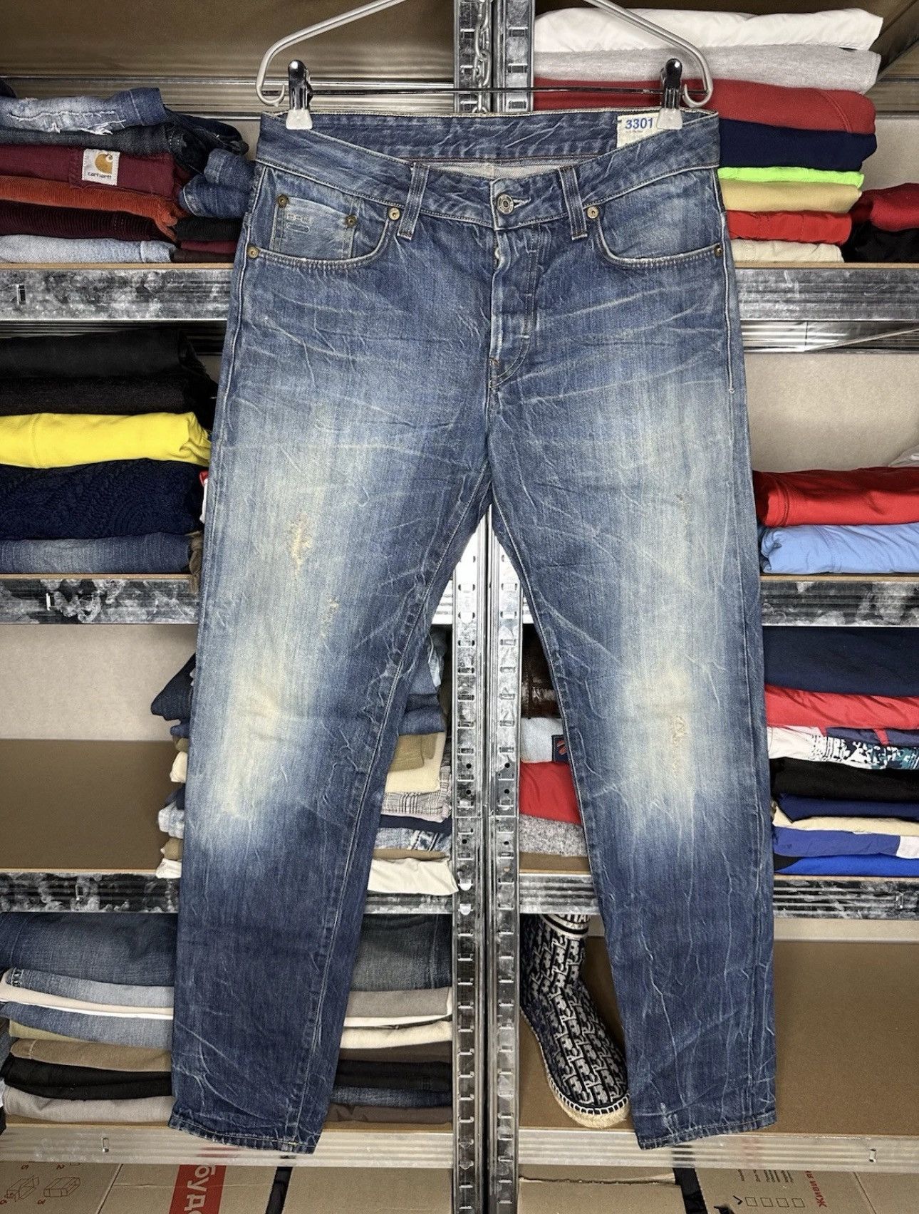 G-Star G-Star Raw 3301 Size 31 x 34 Vintage Jeans Denim Y2K Pants Size US 31 - 1 Thumbnail