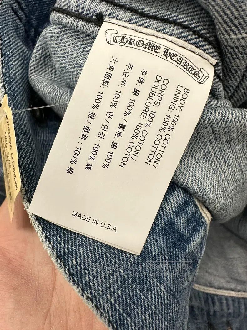 Chrome Hearts CHROME HEARTS Size XL Washed light blue denim jacket Size US XL / EU 56 / 4 - 5 Thumbnail