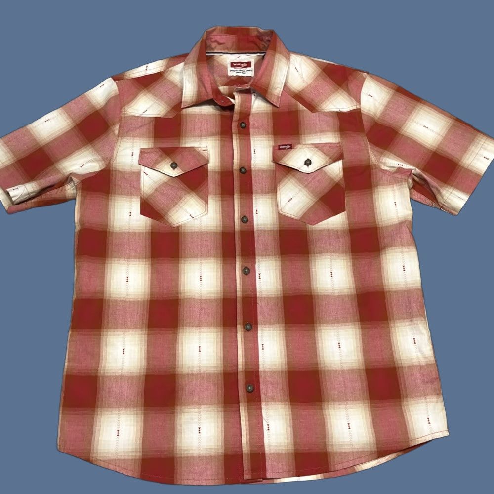 Wrangler VINTAGE Wrangler Greensboro, N.C. men’s M short sleeve Button Up shirt Size US M / EU 48-50 / 2 - 1 Thumbnail