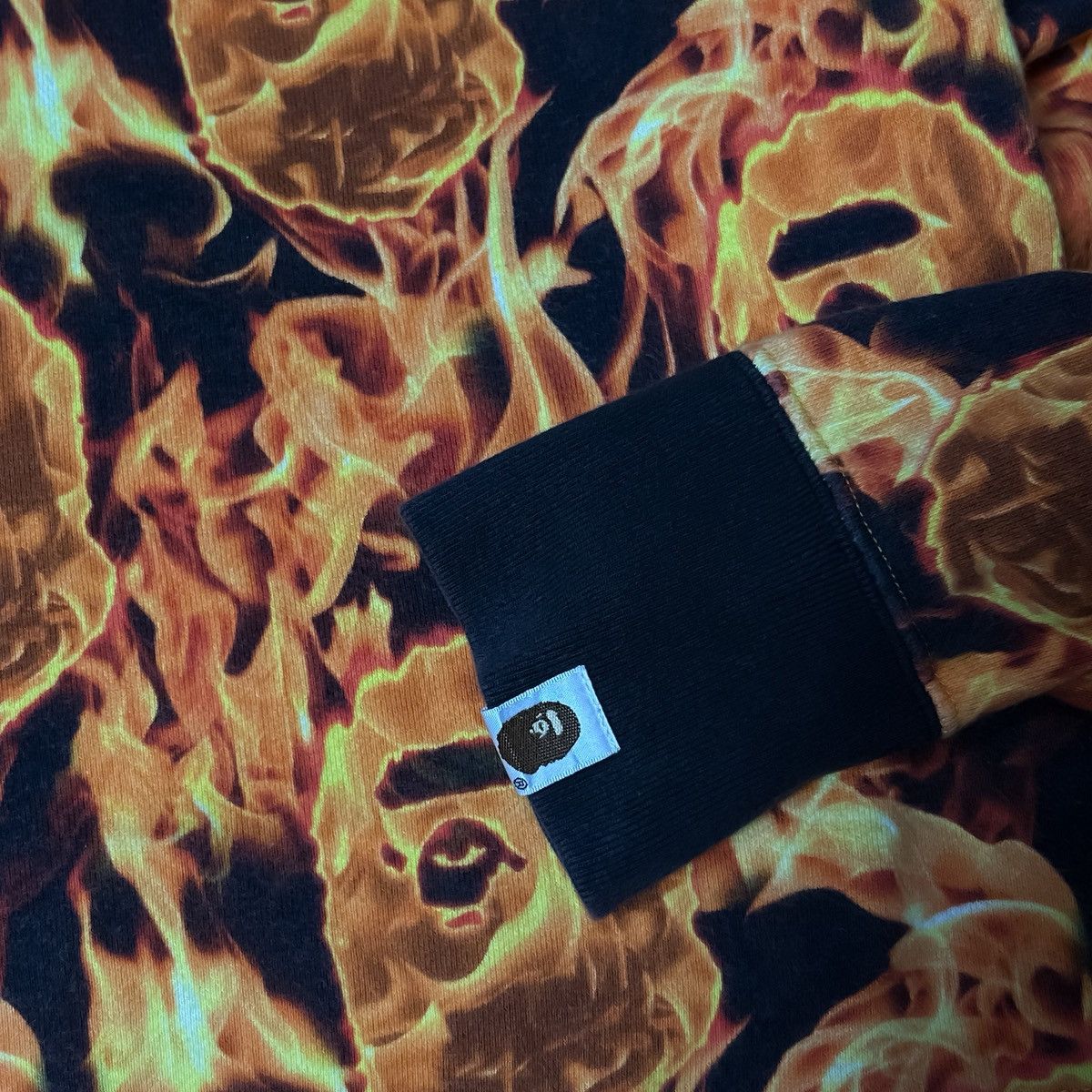 Bape Bape Flame AOP Sweat Shirt Size US M / EU 48-50 / 2 - 8 Thumbnail