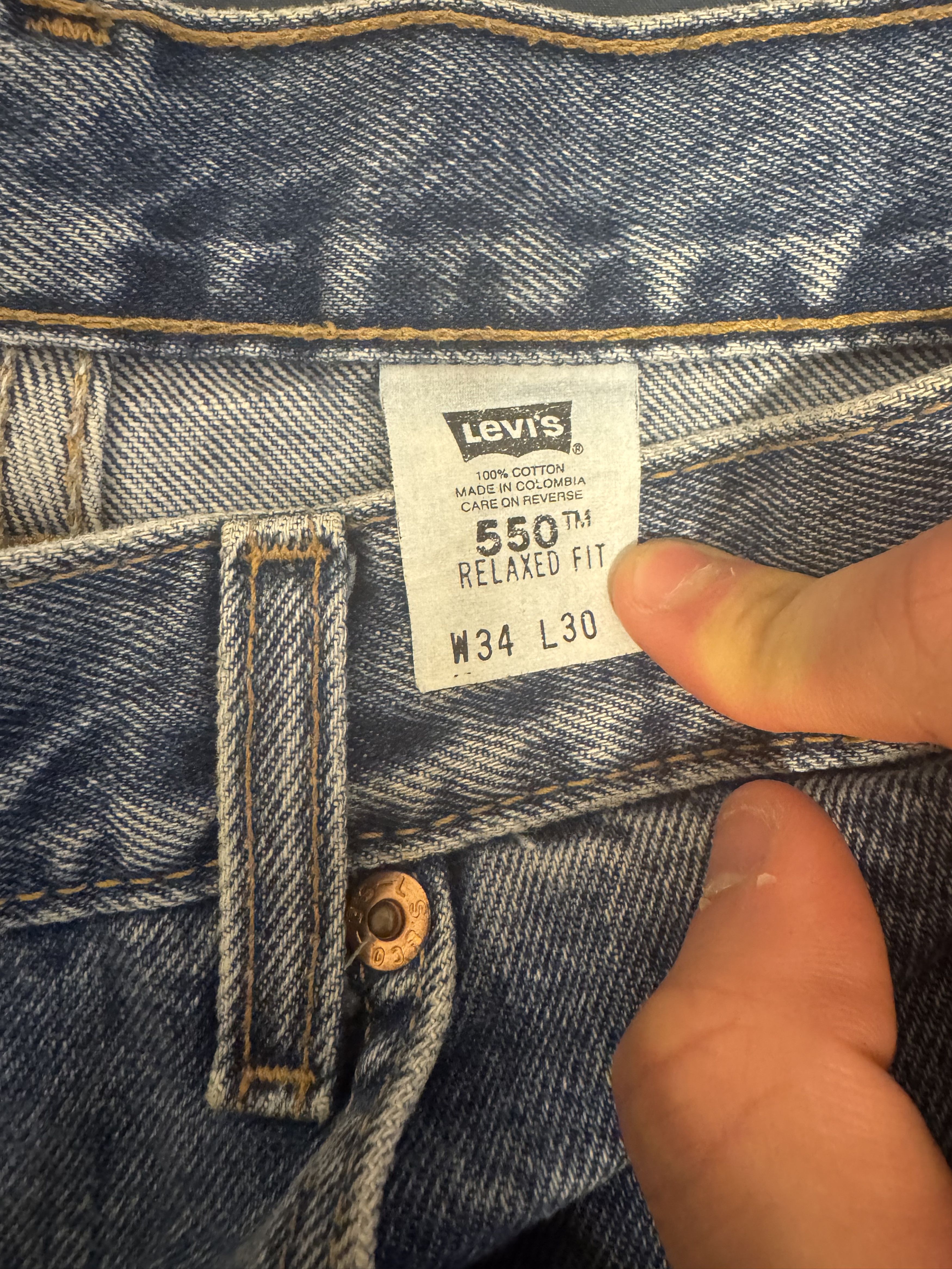 Levi's Levi's Vintage 550 Light Wash 34x30 Denim Size US 34 / EU 50 - 2 Thumbnail