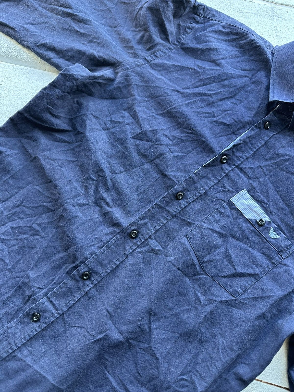 Emporio Armani RARE🚨 EMPORIO ARMANI JEANS VINTAGE SHIRT LUXURY BUTTON 90s Size US M / EU 48-50 / 2 - 4 Thumbnail