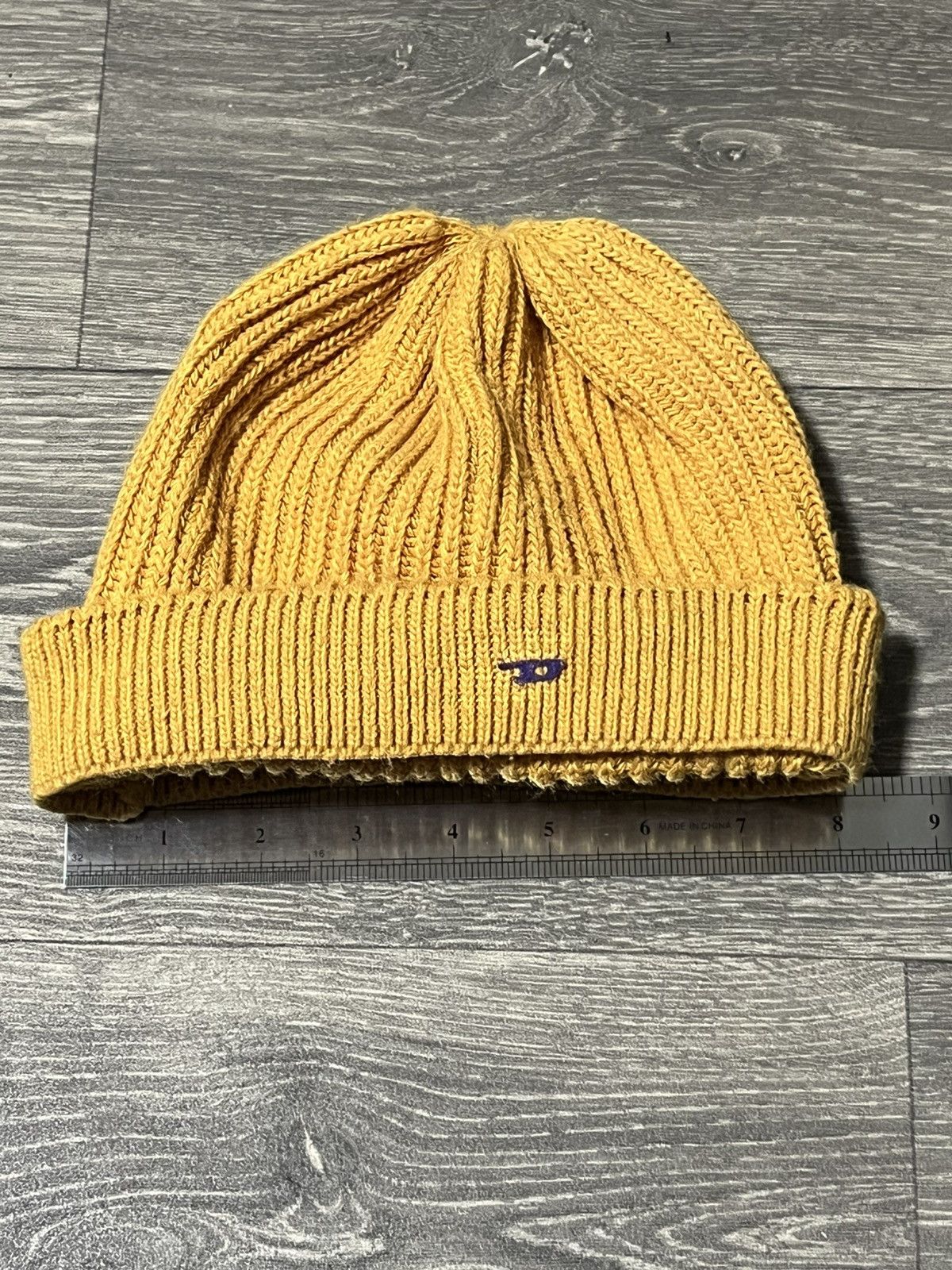 Diesel × Japanese Brand DIESEL Big Logo “D” Knitted Beanie Hat Y2K Japanese Size ONE SIZE - 11 Thumbnail
