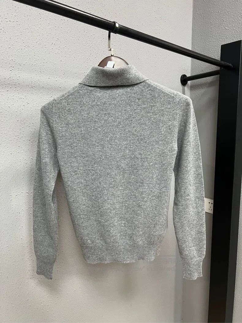 Prada Miu Miu Gray Cashmere Polo Cardigan. Size US S / EU 44-46 / 1 - 2 Thumbnail