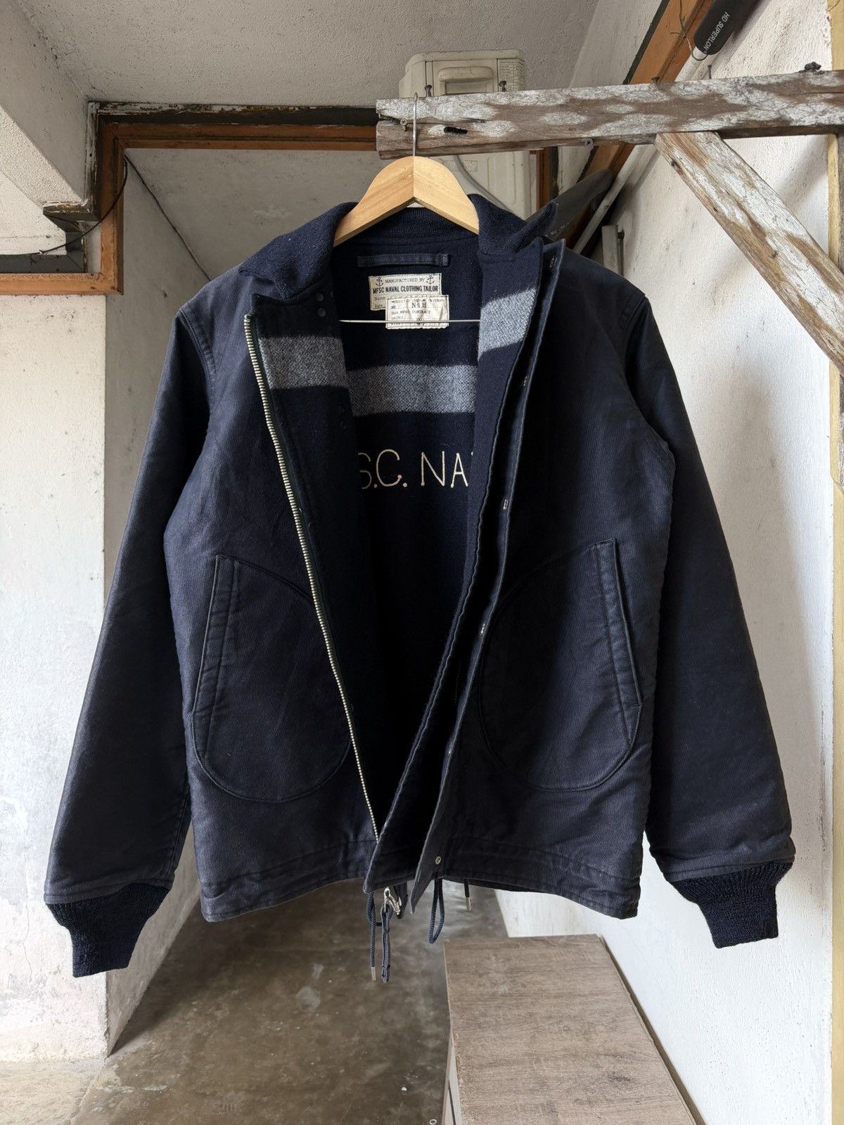 Mister Freedom Very Rare🔥 Mister Freedom N-1H Navy Deck Hook Jacket Size US M / EU 48-50 / 2 - 2 Thumbnail