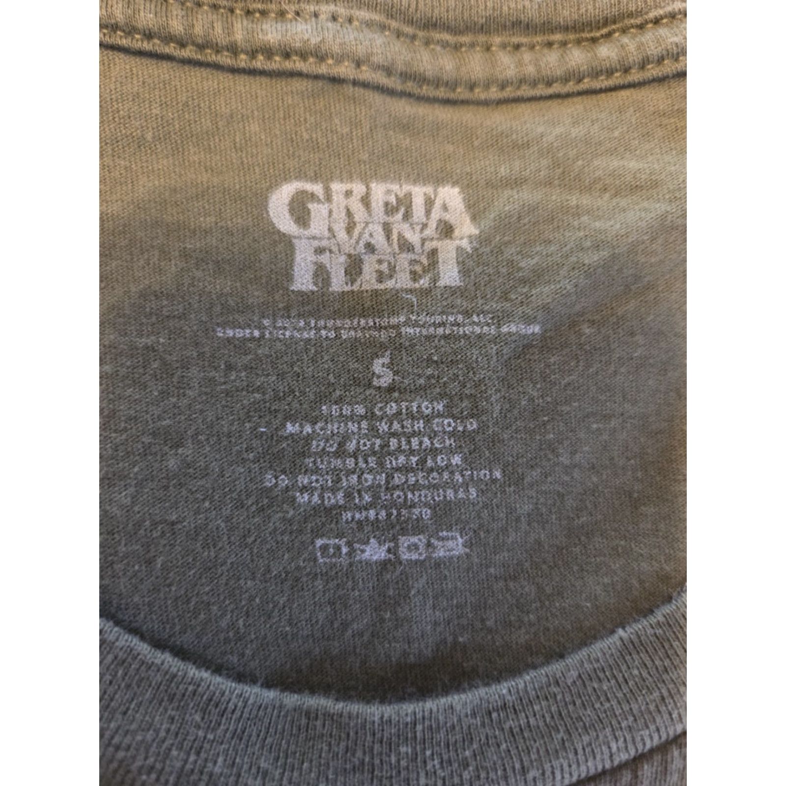 Olive VINTAGE? Greta Van Fleet Olive Green Band Logo T Shirt Size Small Size US S / EU 44-46 / 1 - 2 Thumbnail