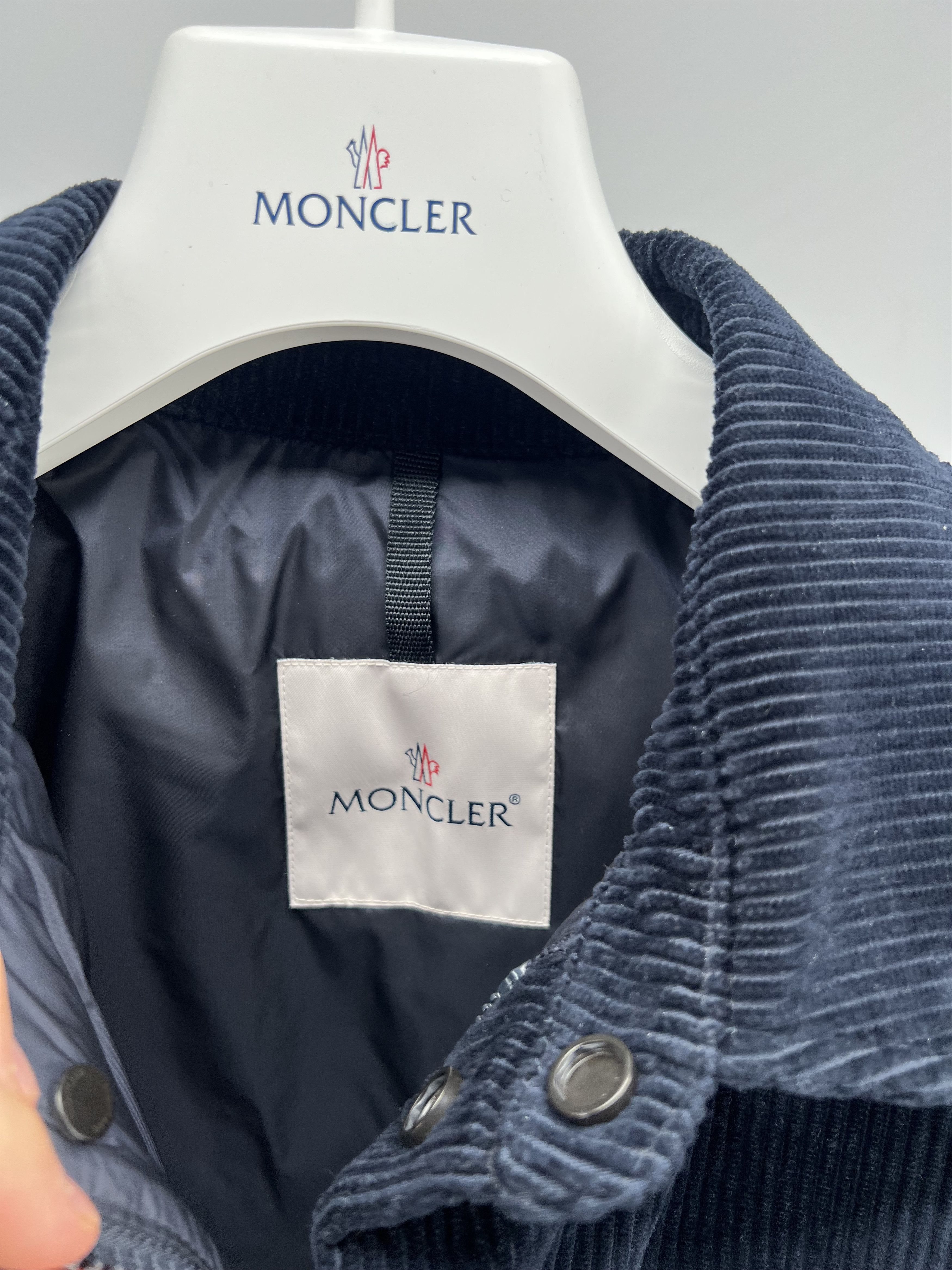 Moncler Moncler Gasserhof Blue Corduroy Jacket Size S Size US S / EU 44-46 / 1 - 5 Thumbnail
