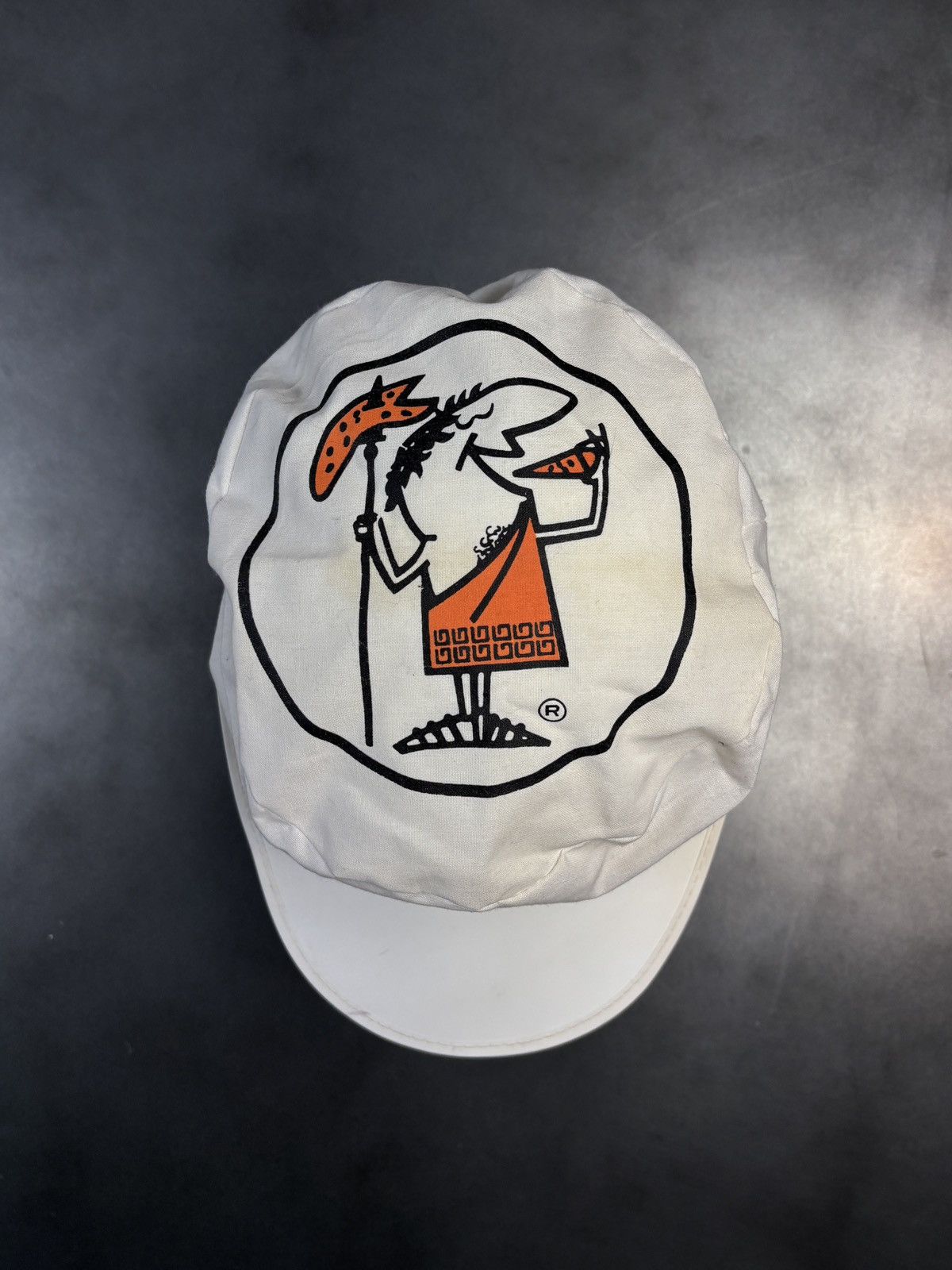 Vintage Vintage Little Caesars Hat Vintage Painters Cap Pillbox 70s Size ONE SIZE - 3 Thumbnail