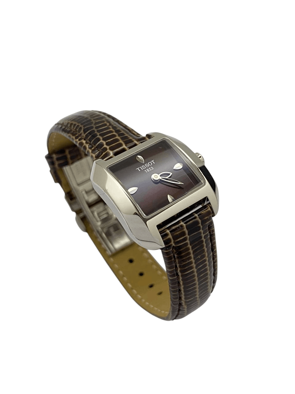 Tissot Tissot T Wave Square Steel Bracelet Quartz Swiss Wrist Watch Size ONE SIZE - 5 Thumbnail