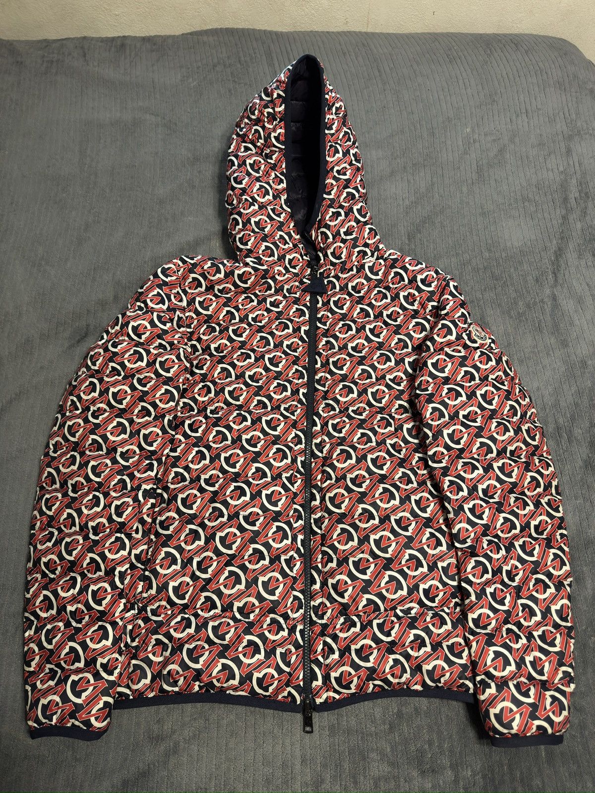 Moncler MONCLER ZOIS GIUBBOTTO Reversible Jacket Navy/White&Red SZ 4 Size US L / EU 52-54 / 3 - 4 Thumbnail