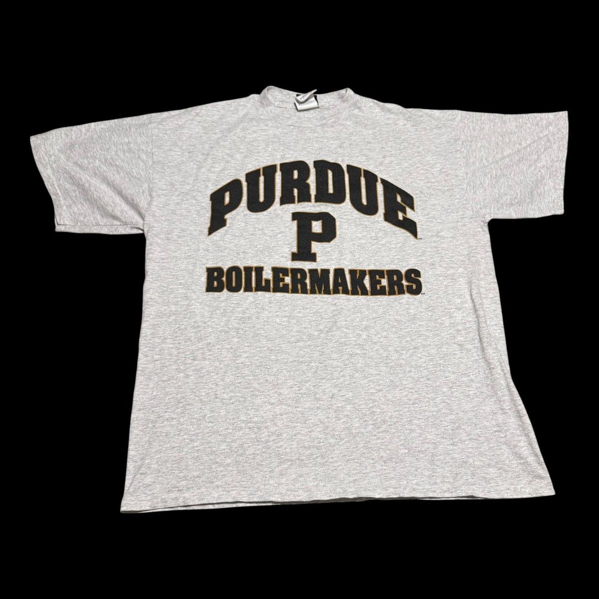 Vintage Vintage 90s Purdue University Boilermakers Gray Shirt XL Size US XL / EU 56 / 4 - 1 Thumbnail