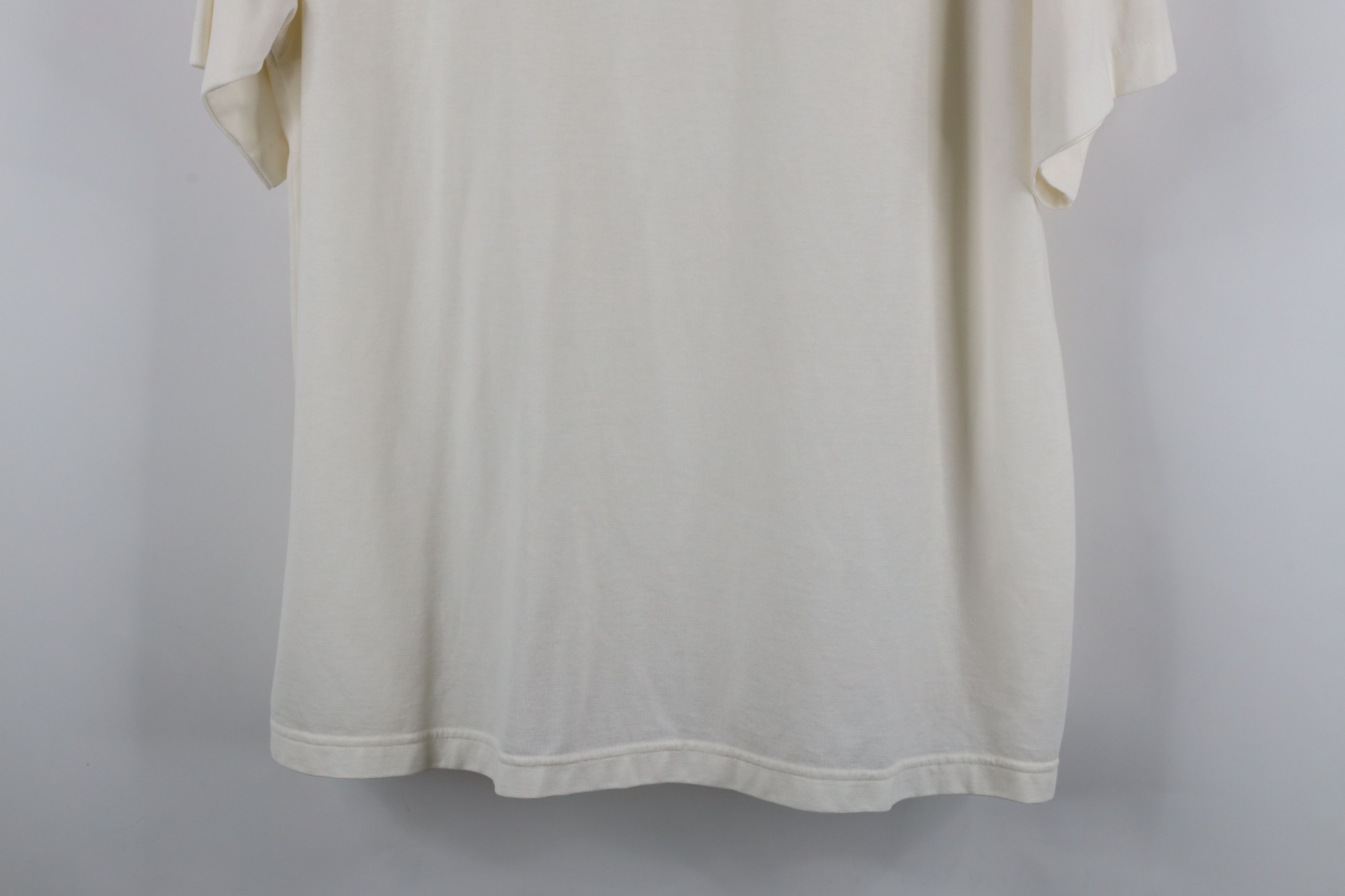 Vintage Vintage 90s Streetwear Collared Pocket Polo Shirt Cream Size US XL / EU 56 / 4 - 12 Thumbnail