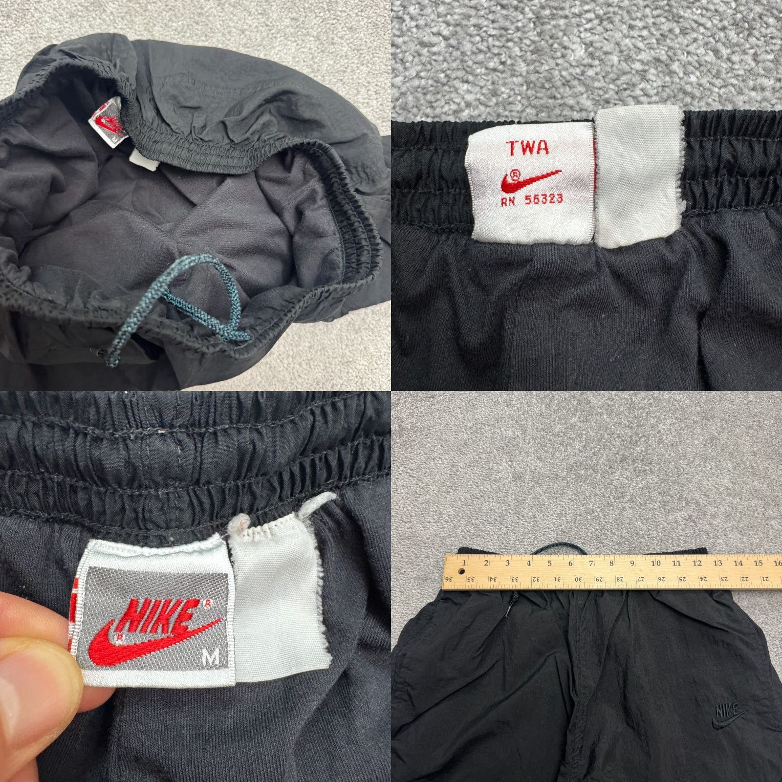 Nike VINTAGE Nike Jogger Track Pants Unisex Medium Black* Size 32" / US 10 / IT 46 - 8 Thumbnail