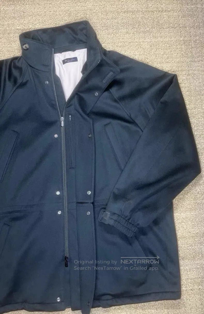 Loro Piana Loro Piana Dark moss green coat Size US XL / EU 56 / 4 - 2 Thumbnail
