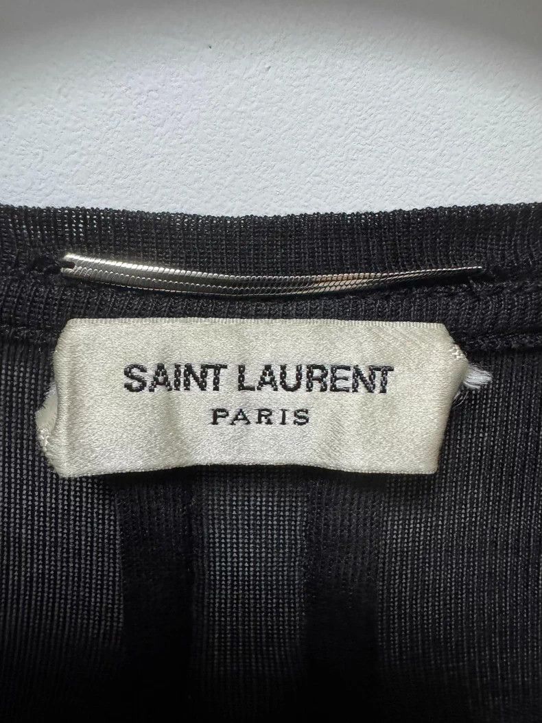 Saint Laurent Paris Saint Laurent Paris 13fw mulberry silk black scale short sl Size US L / EU 52-54 / 3 - 6 Thumbnail