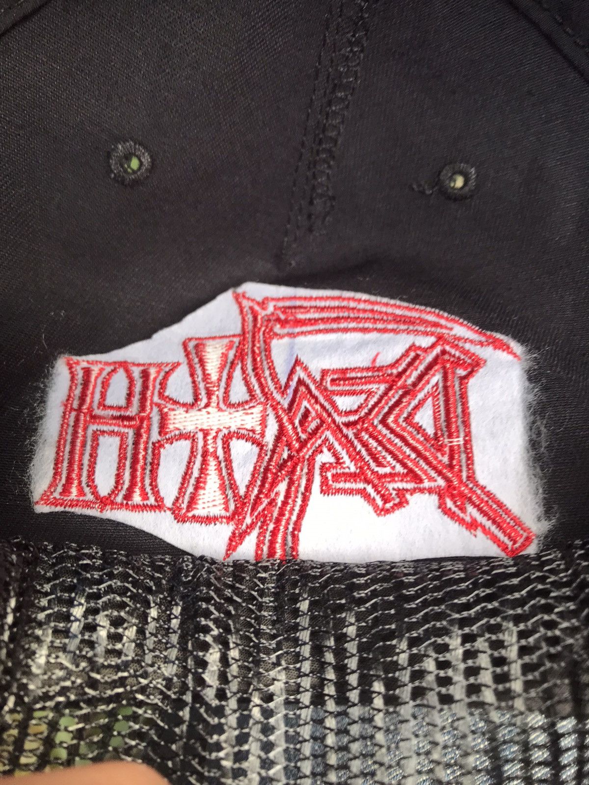Band Tees Death Embroidery Logo Unstructured snapback Band Hats Size ONE SIZE - 8 Thumbnail