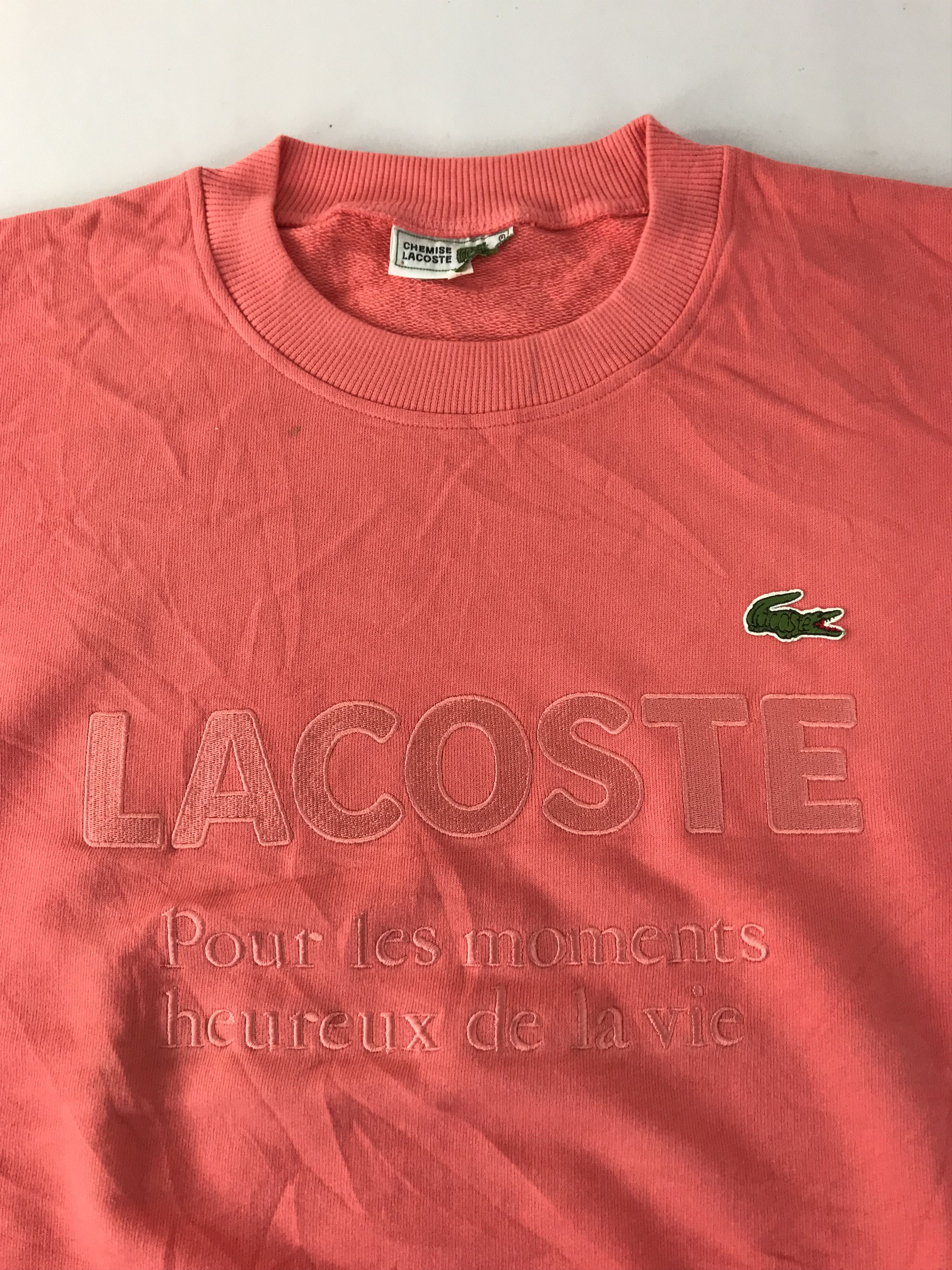 Chemise Lacoste Embroidery Big Logo Pull Over