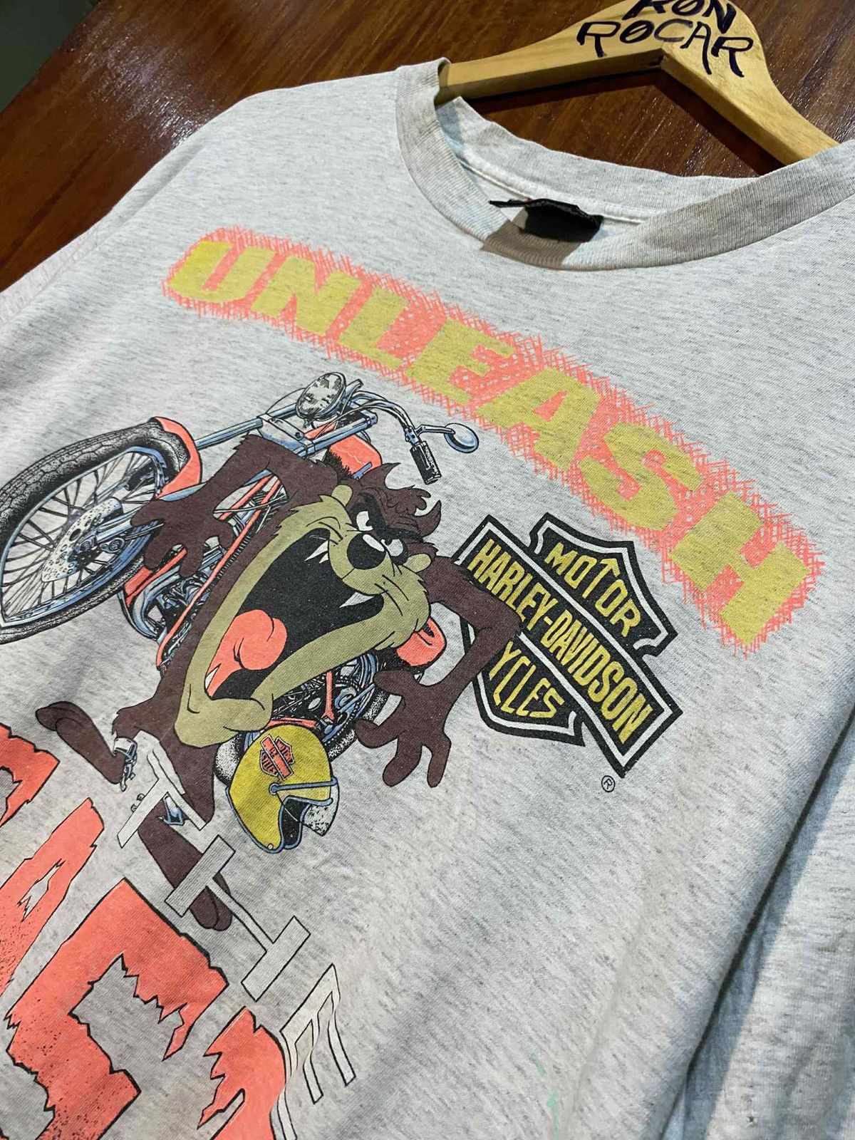 Vintage Vintage 1992 HARLEY DAVIDSON X TAZMANIAN DEVIL TEE Size US XL / EU 56 / 4 - 4 Thumbnail