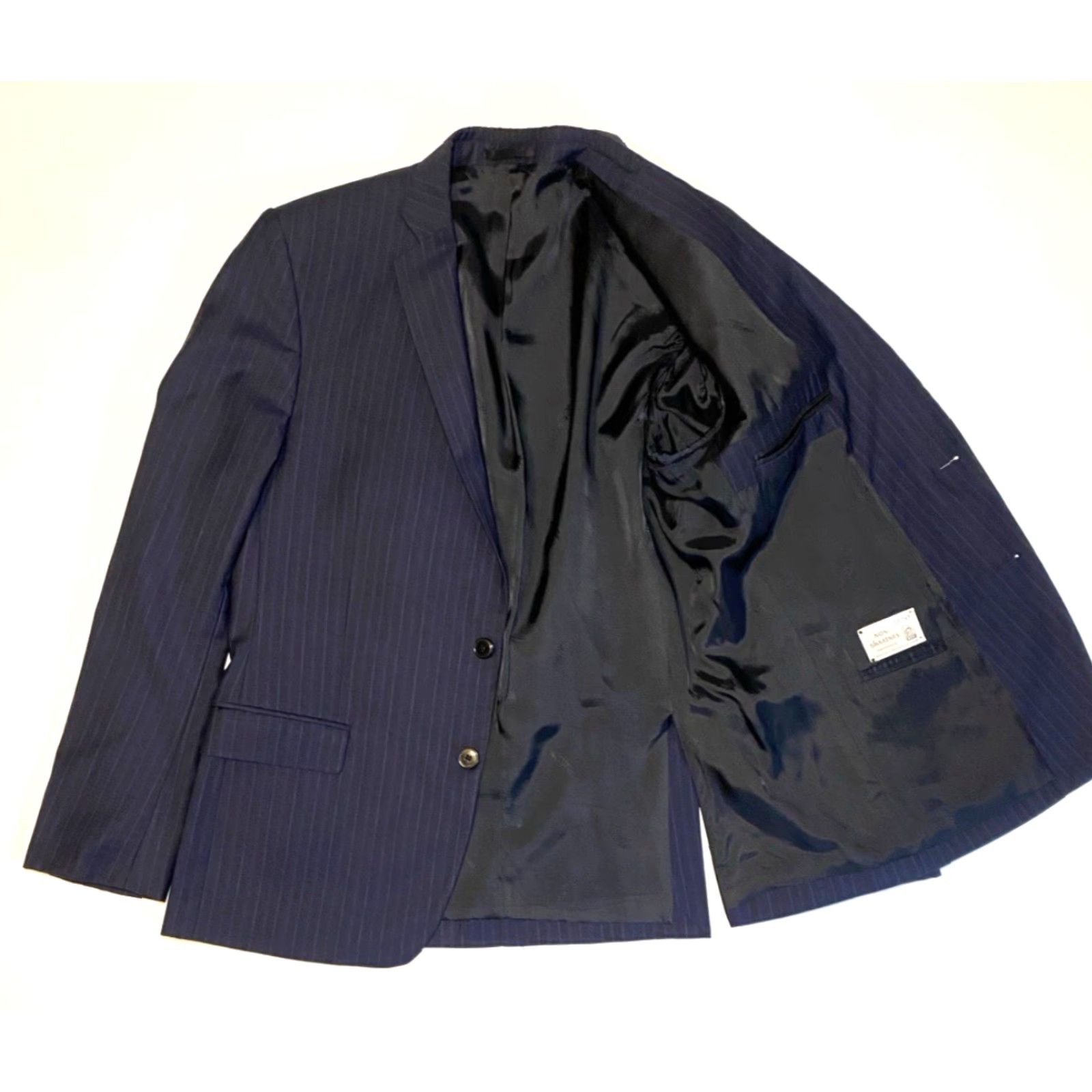 Versace Versace Collection Wool Suit Jacket Navy IT 50 US 40 Men’s Single-Breasted 3-Button - Vintage Size 40R - 4 Thumbnail