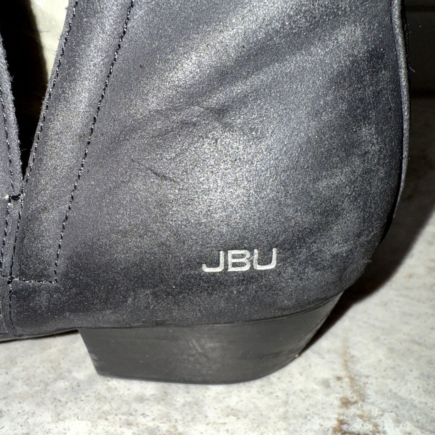 Parker JBU Parker Ankle Boots Black Floral Embroidery Women's 9 M Slit Side High Heel Bootie Size US 9 / IT 39 - 4 Thumbnail