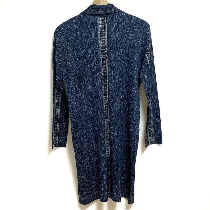 Pleats Please Issey Miyake ISSEY MIYAKE PLEATS PLEASE Indigo Coat Size L / US 10 / IT 46 - 2 Thumbnail