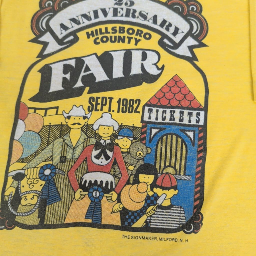 Vintage 1982 Hillsboro, NH County Fair T-Shirt Size US M / EU 48-50 / 2 - 9 Thumbnail