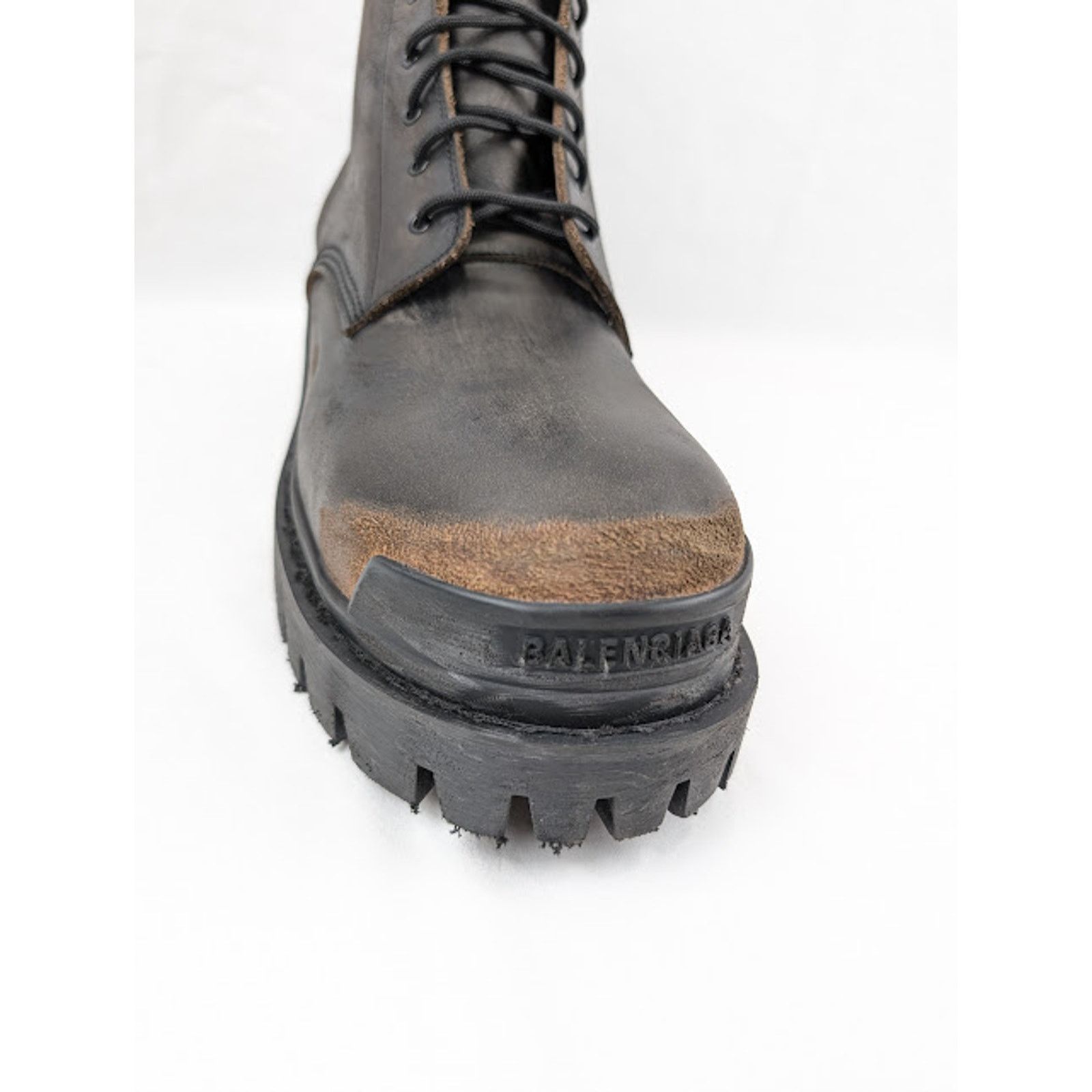 Balenciaga o1rshd1 Strike Booties L20 in Black/Brown Size US 8 / EU 41 - 5 Thumbnail