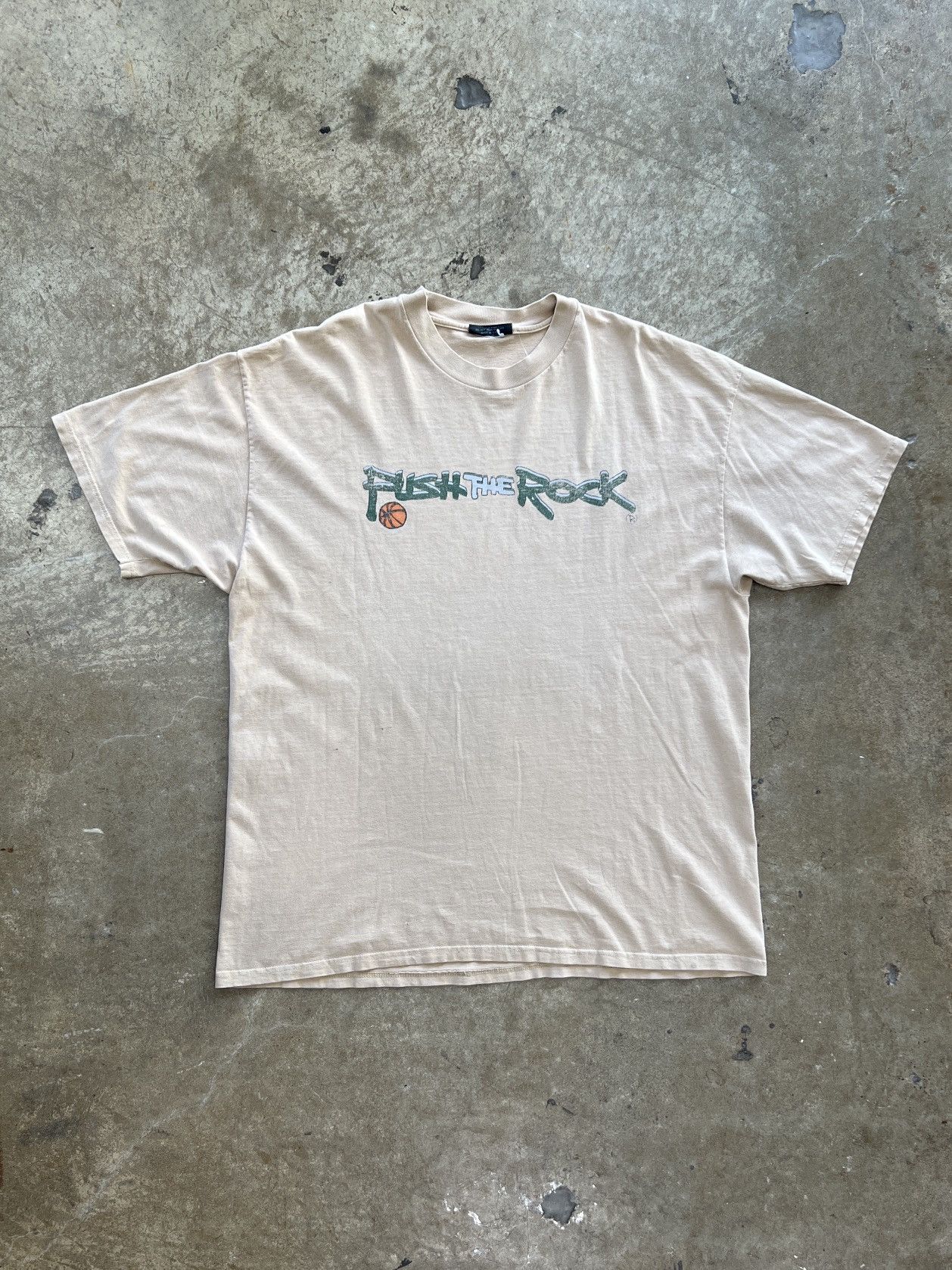 Vintage Vintage Y2K Push The Rock Basketball Tee 2XL Size US XXL / EU 58 / 5 - 3 Thumbnail