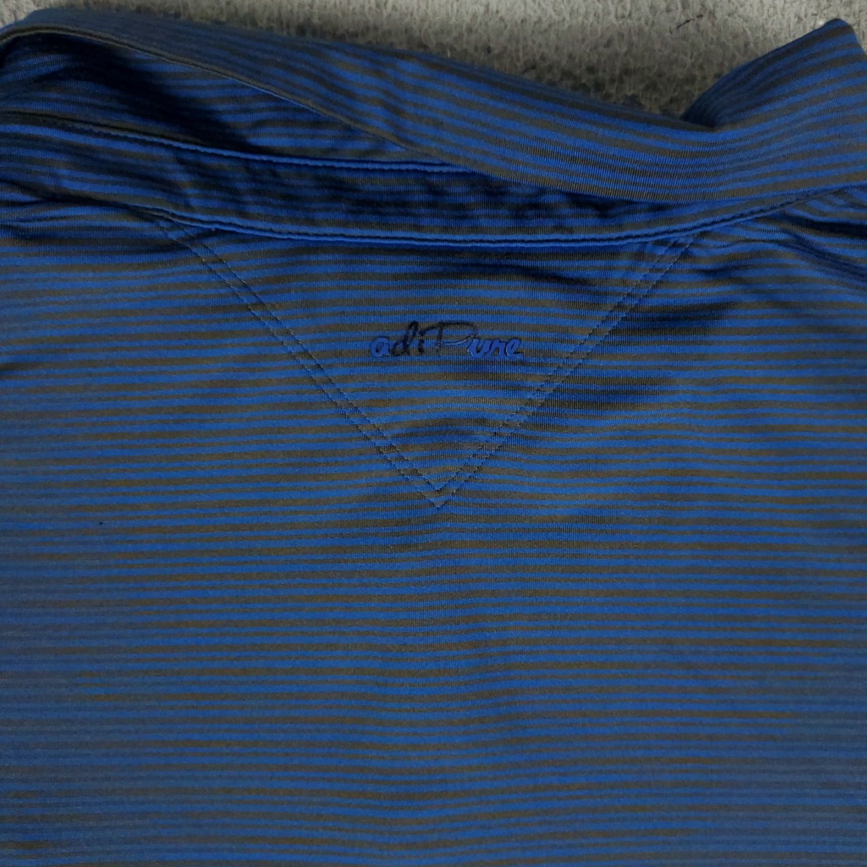 Adidas Adidas Polo Shirt Mens 2XL Blue Striped Golf Casual Short Sleeve Shirt Mens Blue Polo Adidas Striped Golf Casual 2XL Men Size US XXL / EU 58 / 5 - 4 Thumbnail