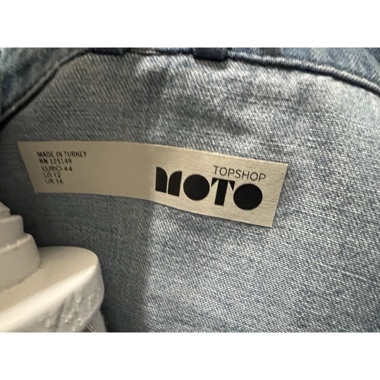Topshop Moto Top Shop Women’s Sz 12 Snap Denim Rodeo Western 🤠 NWT Size XL / US 12-14 / IT 48-50 - 4 Thumbnail