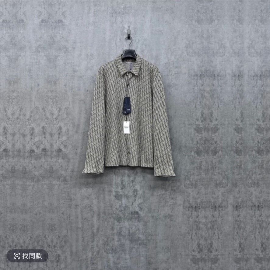 Dior dior jacquard logo knit shirt jacket Size US L / EU 52-54 / 3 - 1 Thumbnail