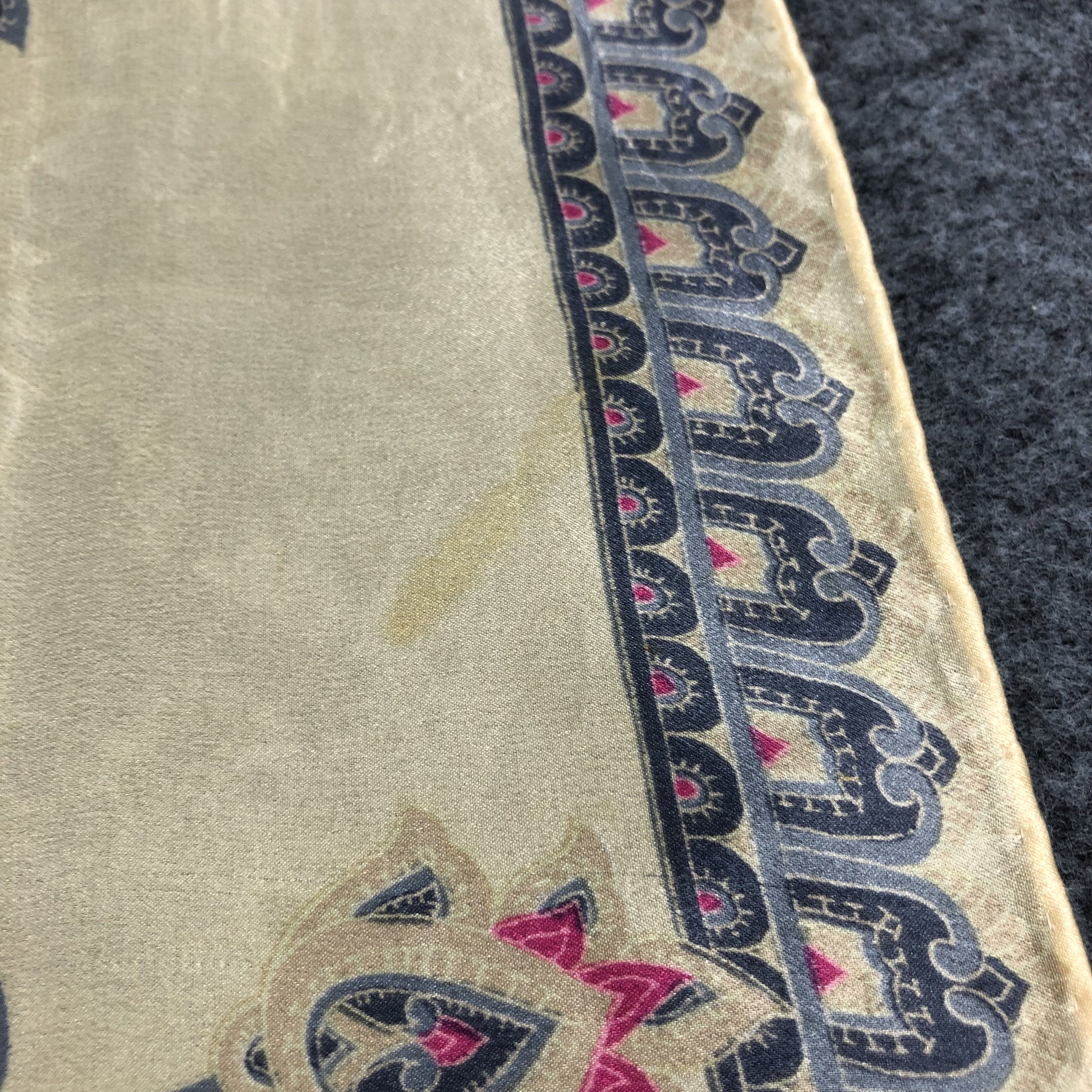 Vintage Vintage Luxury Design Floral Silk Scarf M311 Size ONE SIZE - 4 Thumbnail