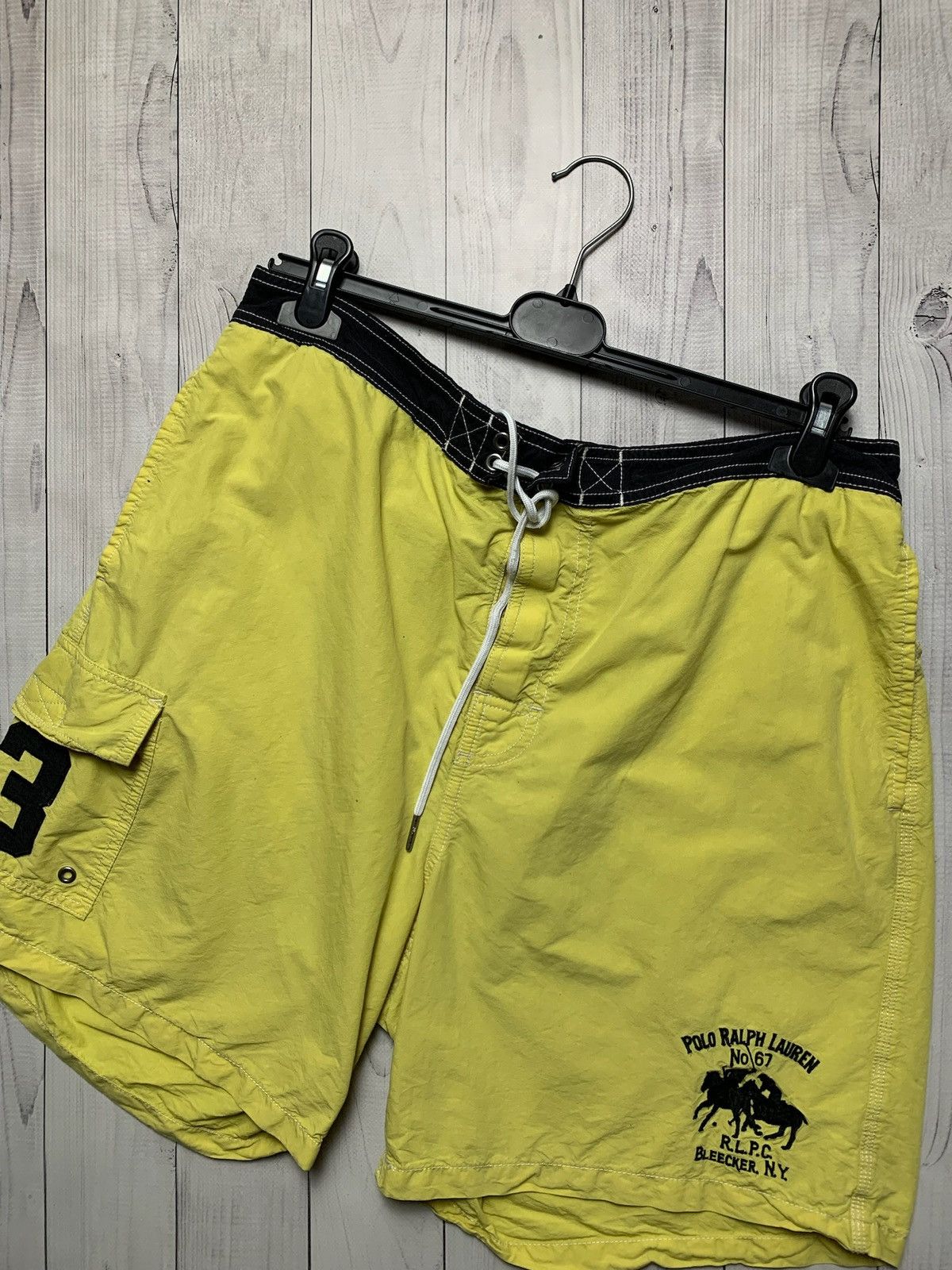 Vintage Vintage polo Ralph Lauren shorts size XL big logo yellow Size US 36 / EU 52 - 2 Thumbnail