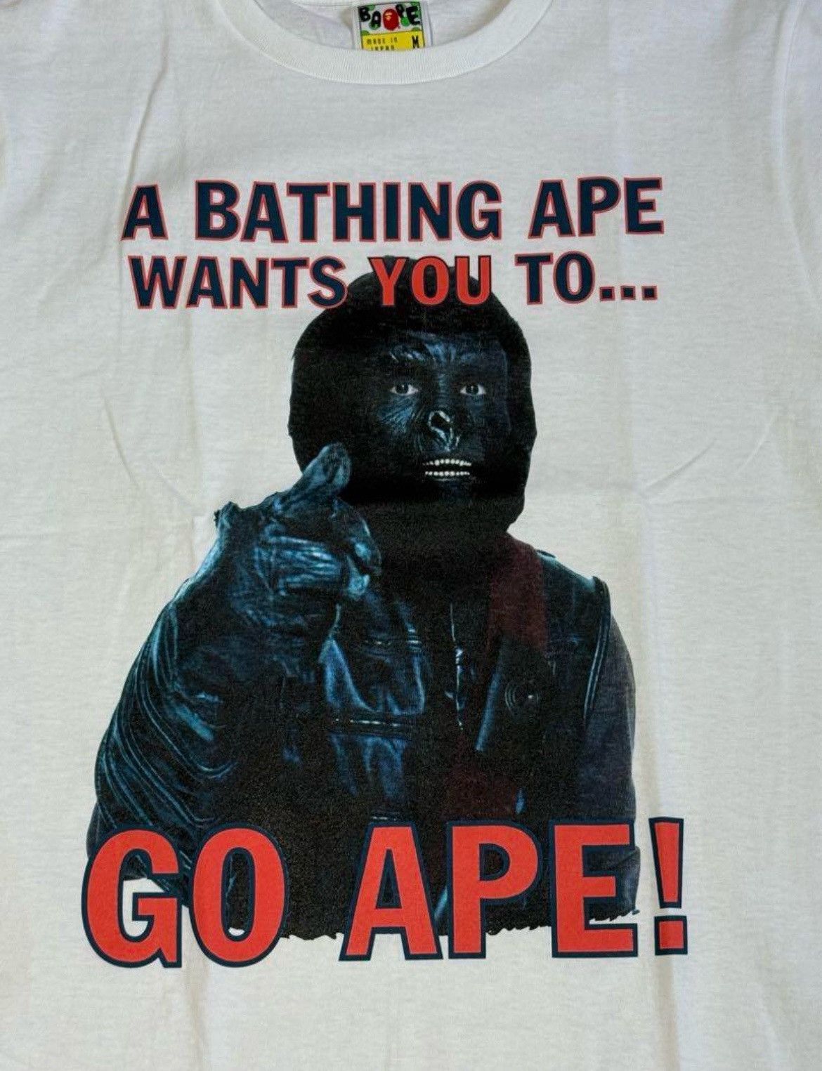 Bape ★ 2000s Reprint BATHING APE BAPE Planet of the Apes GO APE★ Size US M / EU 48-50 / 2 - 2 Thumbnail