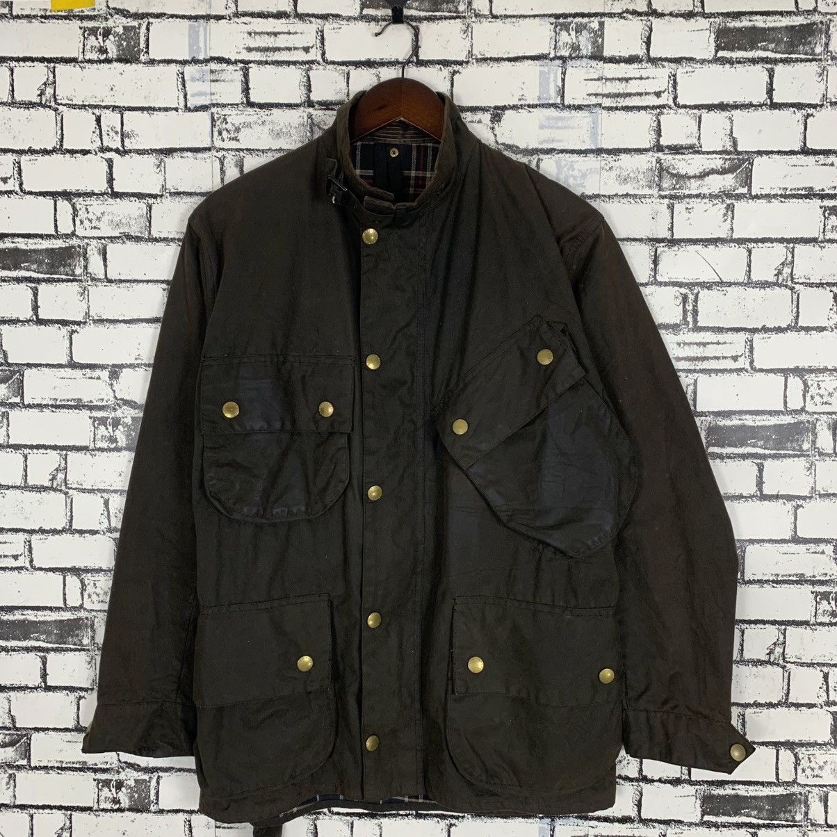 Barbour Vintage Barbour Waxed Cotton Jacket Size US M / EU 48-50 / 2 - 1 Thumbnail