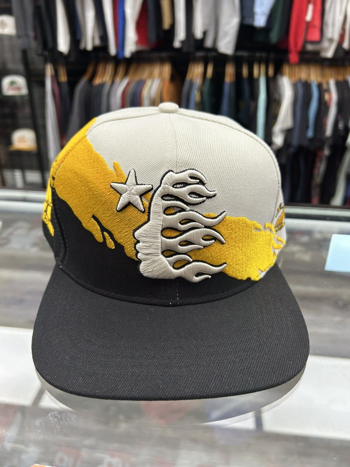 HELLSTAR Hellstar NY Snapback Hat Black Neon | Grailed
