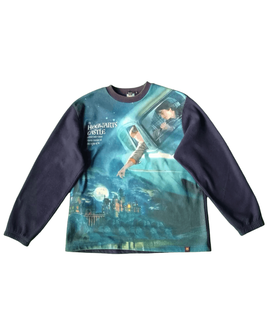Vintage Vintage Harry Potter Hogwarts Castle AOP Movie Crewneck Size US XL / EU 56 / 4 - 1 Thumbnail