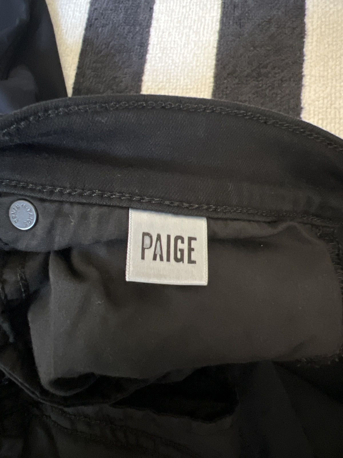 Paige Paige Slim Black Denim Size US 36 / EU 52 - 5 Thumbnail