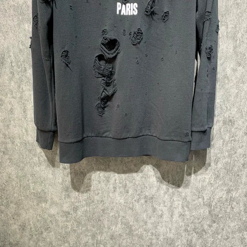Givenchy Givenchy Black Distressed Hoodie 2506-Nextarrow Size US XS / EU 42 / 0 - 6 Thumbnail