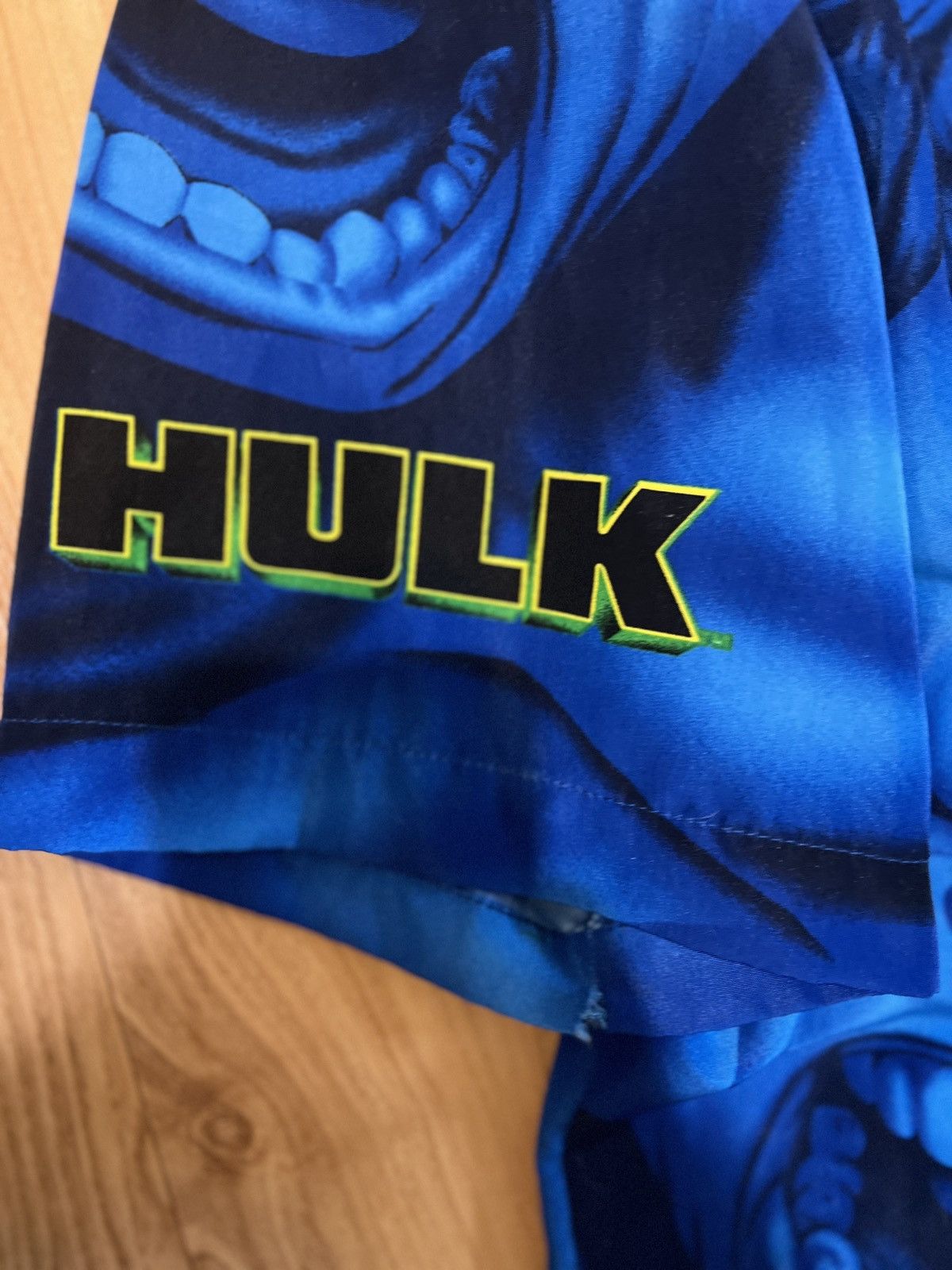 Vintage Incredible Hulk Button Up Size US XL / EU 56 / 4 - 4 Thumbnail