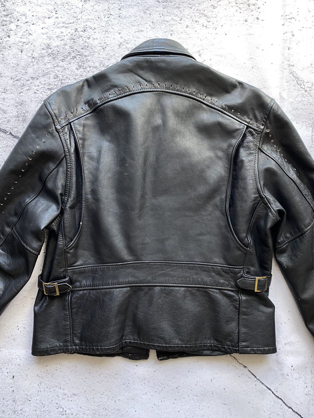 Other Steinmark men’s rare leather motorcycle jacket talon zipper Size US S / EU 44-46 / 1 - 9 Thumbnail
