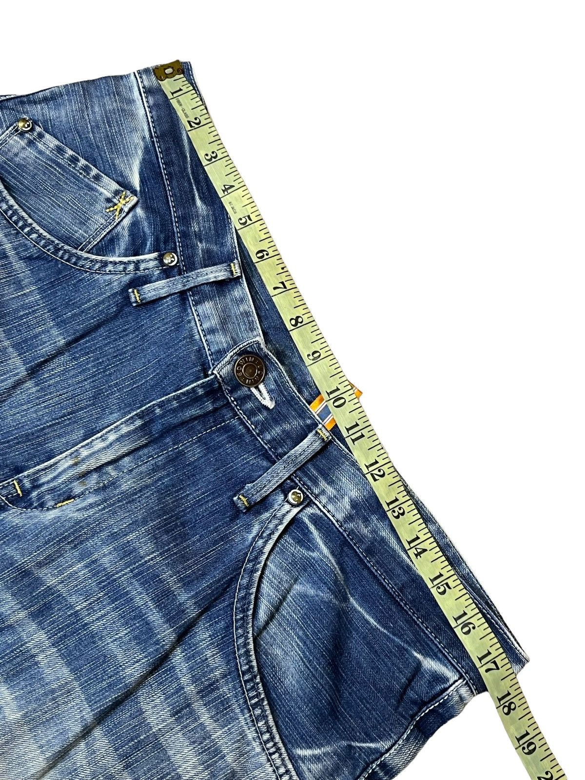 Edwin SICK🔥VINTAGE EDWIN XV FUNCTION CURVE LEG DISTRESSED JEANS Size US 35 - 13 Thumbnail