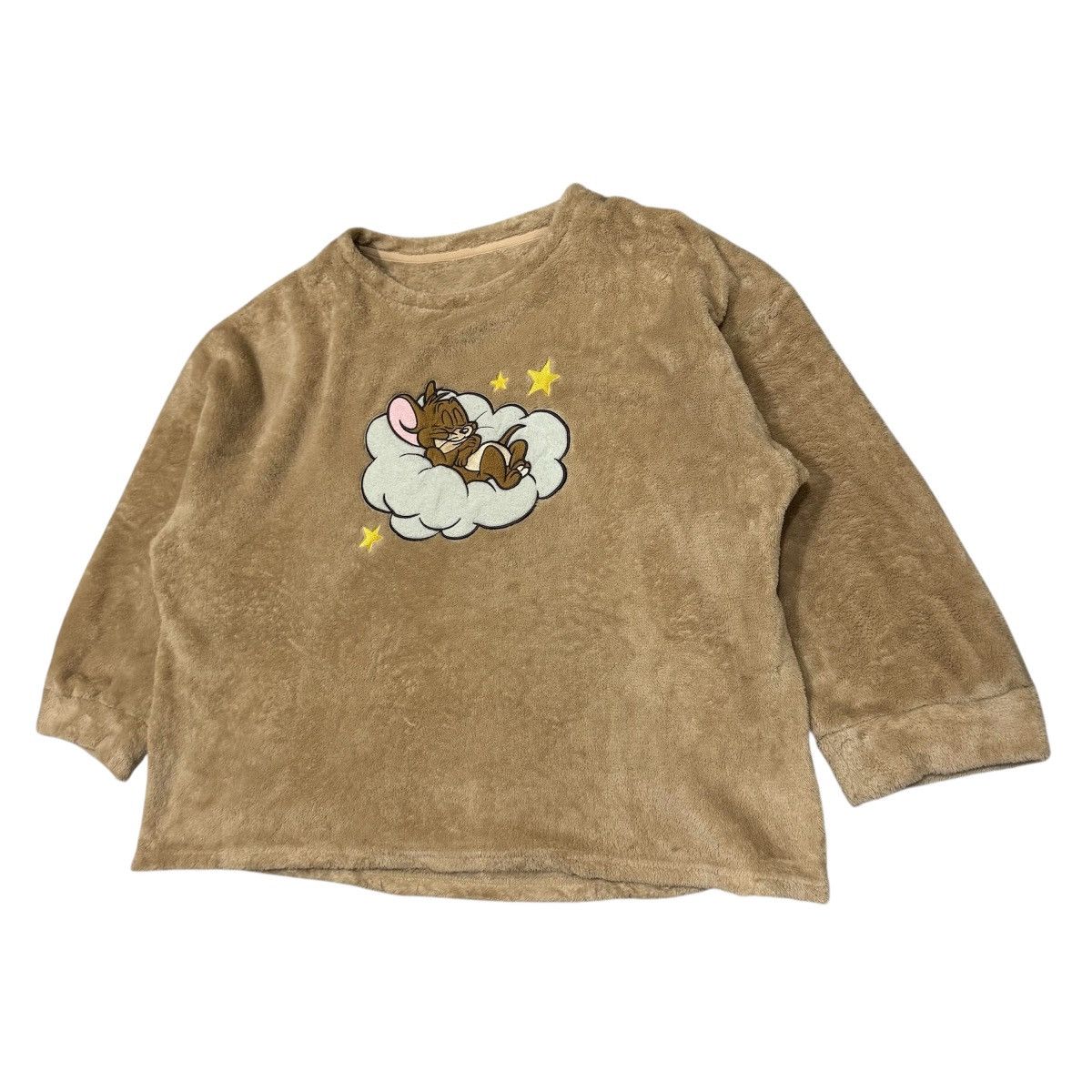 Cartoon Network GU Jerry Fluffy Sweatshirt 3XL Beige Embroidered Lounge Size US XXL / EU 58 / 5 - 2 Thumbnail